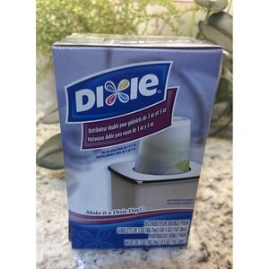 2006‎ NOS Dixie 3 and 5 oz Dual Cup Dispenser in Box Unopened Blue Chrome Flip